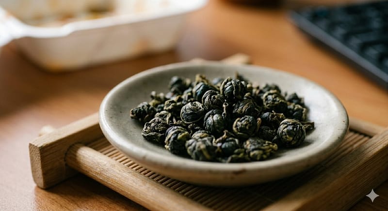 rolled oolong tea image